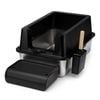 Petzly Stainless Steel Semi-enclosed Xxl Cat Litter Box Non Stick Leak-proof