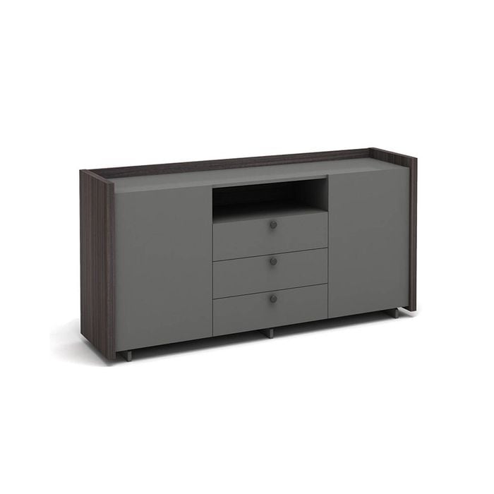 Modern Home RADDIX Credenza Cabinet  160cm(L)x40cm(W)x80cm(H) - Grey & Brown