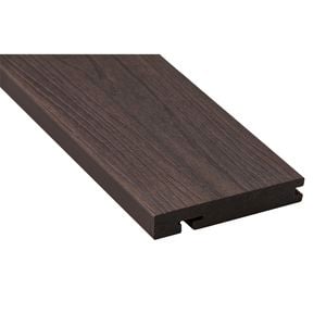 Ekodeck 137 x 23mm 5.4m Estate Brown Designer Edge Board Composite Decking