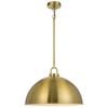 Telbix Emerson Vintage Pendant Hanging Lamp Light Metal Antique Gold Gloss