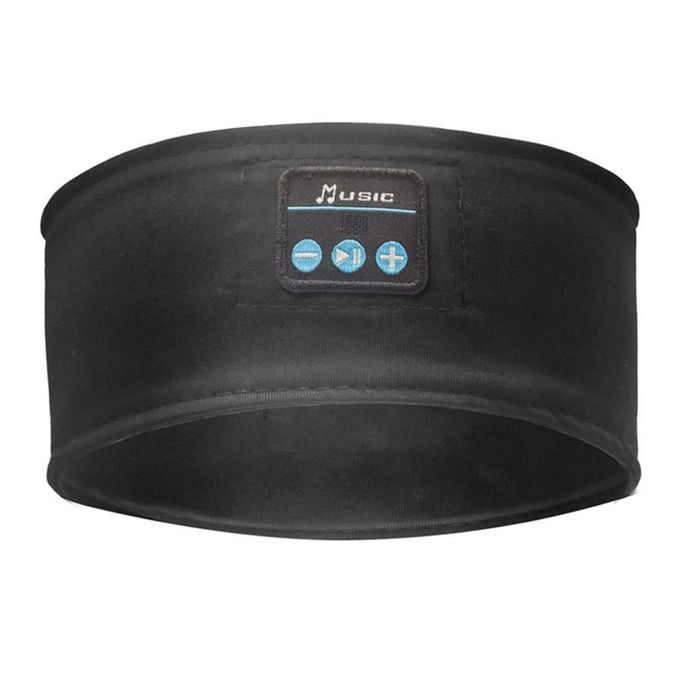 Catzon Music Headband Bluetooth 5.0 Headphones HD Stereo for Workout-Black