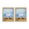 2x Unigift Esperance Photo Frame With Easel Glass 20x25cm Portrait Landscape