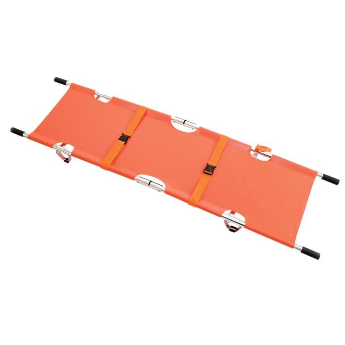 Reliance Medical Code Red Orange Bifold Stretcher with Carry Bag