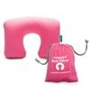 M SQUARE Travel Inflatable Neck Pillow – Portable, Comfortable Air Cushion for Support on the Go Pink