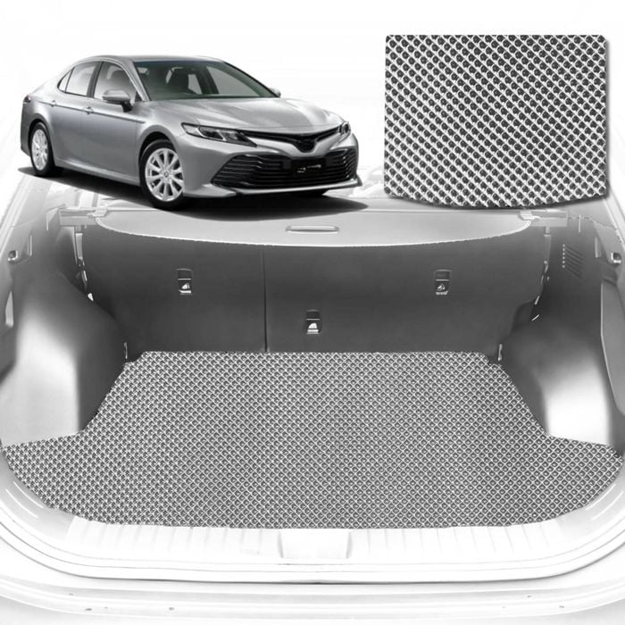 6D Diamond Car Boot Mat for Toyota Camry (XV70)2018-Current-Cargo Mat-Grey-Outback GT