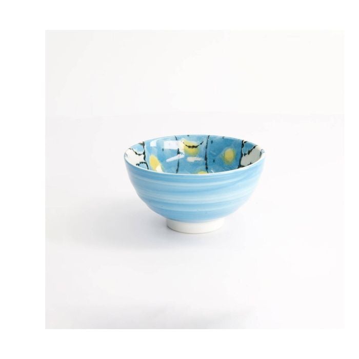 Tokyo Design Studio Seafood Rice Bowl Stylish 11x6cm Crab Light Blue