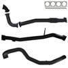 Ignite Exhausts Turbo Back For Nissan Gu Patrol 2.8l Td Wagon 3" Straight Pipe Only 409 Stainless Steel
