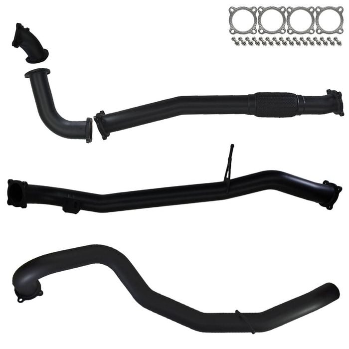 Ignite Exhausts Turbo Back For Nissan Gu Patrol 2.8l Td Wagon 3" Straight Pipe Only 409 Stainless Steel