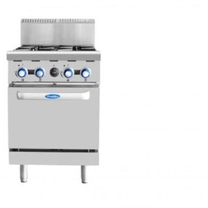 Cookrite Gas 4 Burner Stove With Static Oven |AT80G4B-O