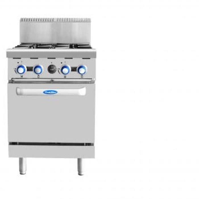 Cookrite Gas 4 Burner Stove With Static Oven |AT80G4B-O