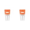 2PK Dexas 26.5cm Silicone Salad Hands Fruit/Vegetable Mixer - Orange