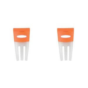 2PK Dexas 26.5cm Silicone Salad Hands Fruit/Vegetable Mixer - Orange