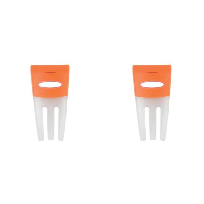2PK Dexas 26.5cm Silicone Salad Hands Fruit/Vegetable Mixer - Orange
