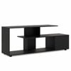 Costway 55" Tv Stand 3tier Media Console Table Entertainment Black