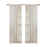 Claremont 140 x 223cm Natural Sheer Tahlia Rod Pocket Curtain