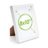 Nicola Spring 8" x 10" White 3D Box Photo Frame - 5" x 7" Mount - White