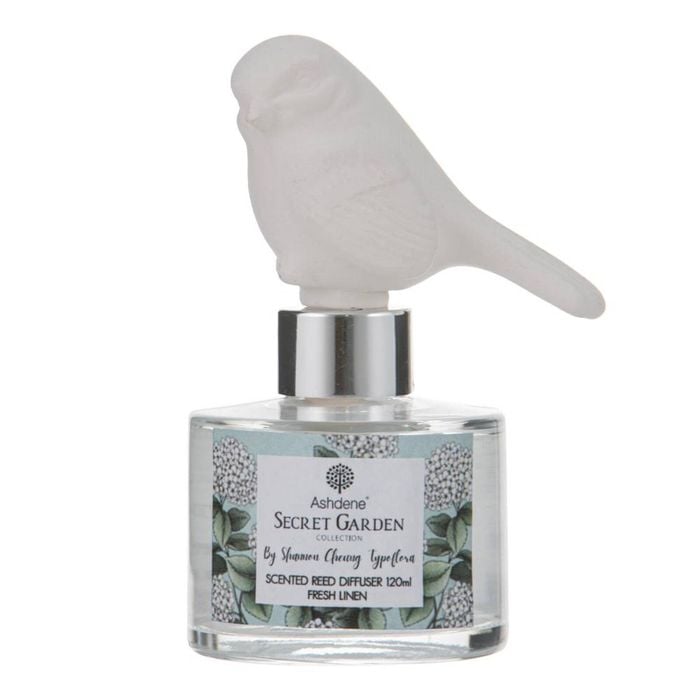 Ashdene Secret Garden Bird Diffuser 120ml - Fresh Linen