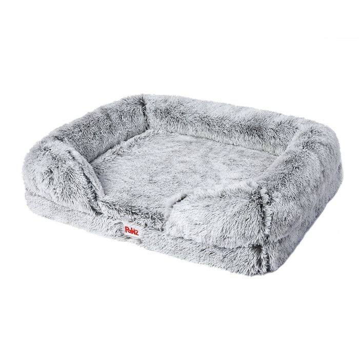 Pawz Memory Foam Pet Claming Bed Orthopedic Sofa Large Grey