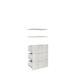 Lugna 3 Drawer, 2 Shelf Insert Kit Mist - Fits 600 x 380mm Cabinet shell