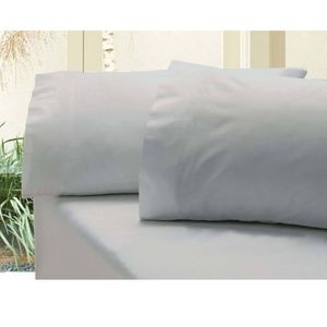 Bloomington Revive 400TC Cotton Sateen Combo Fitted Sheet Set King (No Flat) Silver