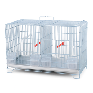 Salesbay 1x Stackable Small Bird Cage Breeding For Canary Finch White