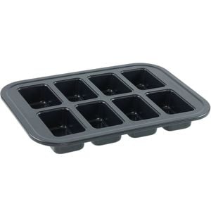 8pc Bakers Secret Mini Loaf Pan Premium Non Stick 8 Cup Oven/microwave