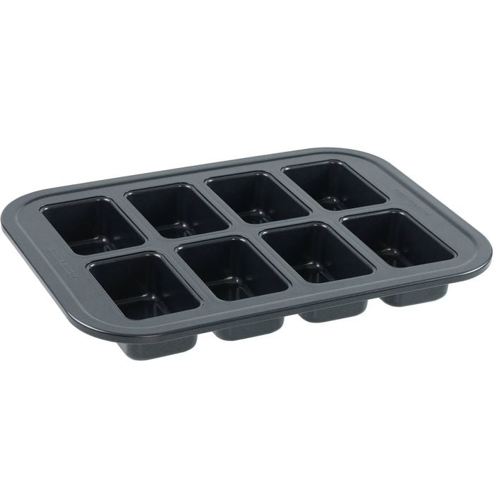 8pc Bakers Secret Mini Loaf Pan Premium Non Stick 8 Cup Oven/microwave