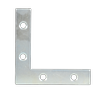 Carinya 65 x 65 x 13mm Zinc Plated Reinforced Corner Brace