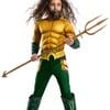 Aquaman Superhero Deluxe Muscle Chest Boys Costume - Medium