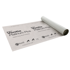 Ventia 1500mm x 50m 75m² White Platinum Plus Heavy Duty Roof & Wall Underlay