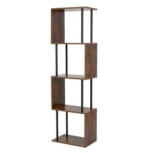 Levede Bookshelf 5 Tier S-shaped Display Shelf Storage Rack Anti-tip