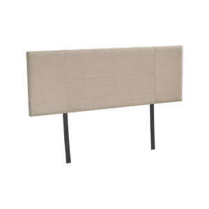 Linen Fabric Double Bed Headboard Bedhead - Beige