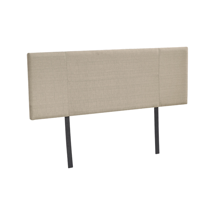 Linen Fabric Double Bed Headboard Bedhead - Beige