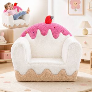 Advwin Kids Chair Sherpa Toddler Sofa for Reading Playing & Relaxing Toddler Plush Chairs for Ages 1-6
