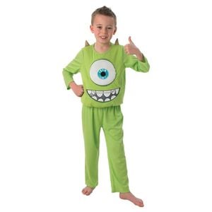Disney Pixar Monsters Inc Mike Wazowski Kids Halloween Costume with Top and Pants – Green Colour, Medium