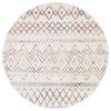 The Rug Connection Jaya 453 Off White 200x200cm - Medium Round Transitional Pet Friendly Indoor Rug