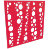 ProtectorAl 300-1200 x 300-1200mm Light Red / Gloss White Bubbles Unframed Composite Deco Panel