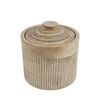 Maine & Crawford Cyrus 13cm Wood Canister - Natural