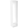 Lugna 2048 x 450 x 380mm White Ready to Assemble Robe Insert Single Hanger Unit - White