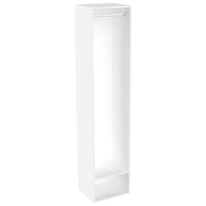 Lugna 2048 x 450 x 380mm White Ready to Assemble Robe Insert Single Hanger Unit - White