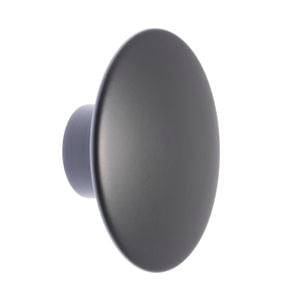 Lane 76mm Matte Black Round Timber Knob