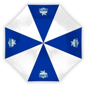 AFL Compact Umbrella - North Melbourne Kangaroos - Rain - 60cm Length W17cm