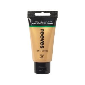 Reeves 75ml Gold Metallic Acrylic Paint