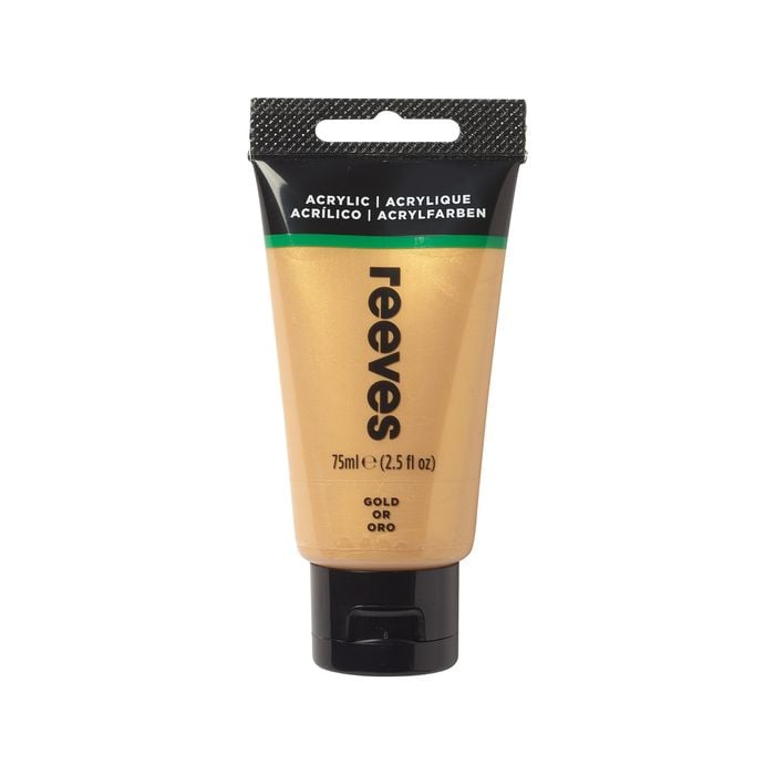 Reeves 75ml Gold Metallic Acrylic Paint