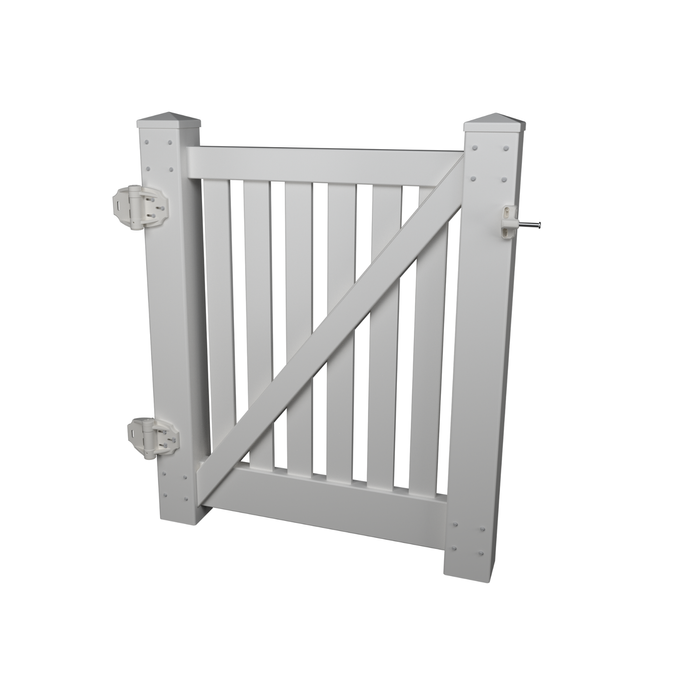Think Fencing 900 x 1160mm White Wren PVC Swing Gate