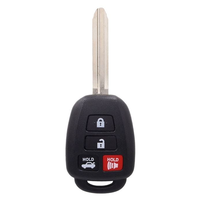 Key Zone Replacement Car Key Shell/Housing to suit Toyota - Various Models (2011 - 2023) - 4 Button
