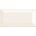 Johnson Tiles 200 x 100mm Antique White Bevelled Edge Ceramic Wall Tile - Carton 48