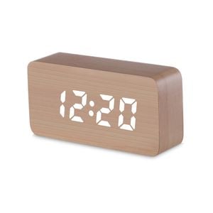 Todo Led Digital Clock 3 Alarm 115 Colour Display - Beige