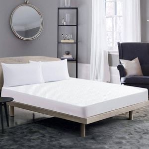 Dreamz Cooling Waterproof Fitted Mattress Protector Double