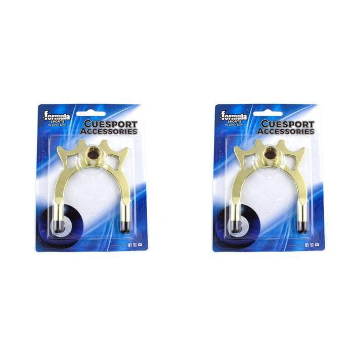 2PK Formula Sports Spider Rest Brass Pool/Billiard Accessory